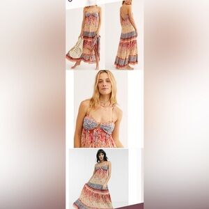 FREE PEOPLE Intimately Give A Little Bohemian Maxi Dress EUC XS
